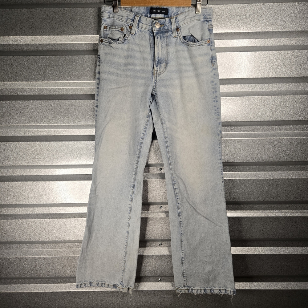 Aeropostale Boyfriend Flare Jeans – Light Wash – No Size (14" flat W)